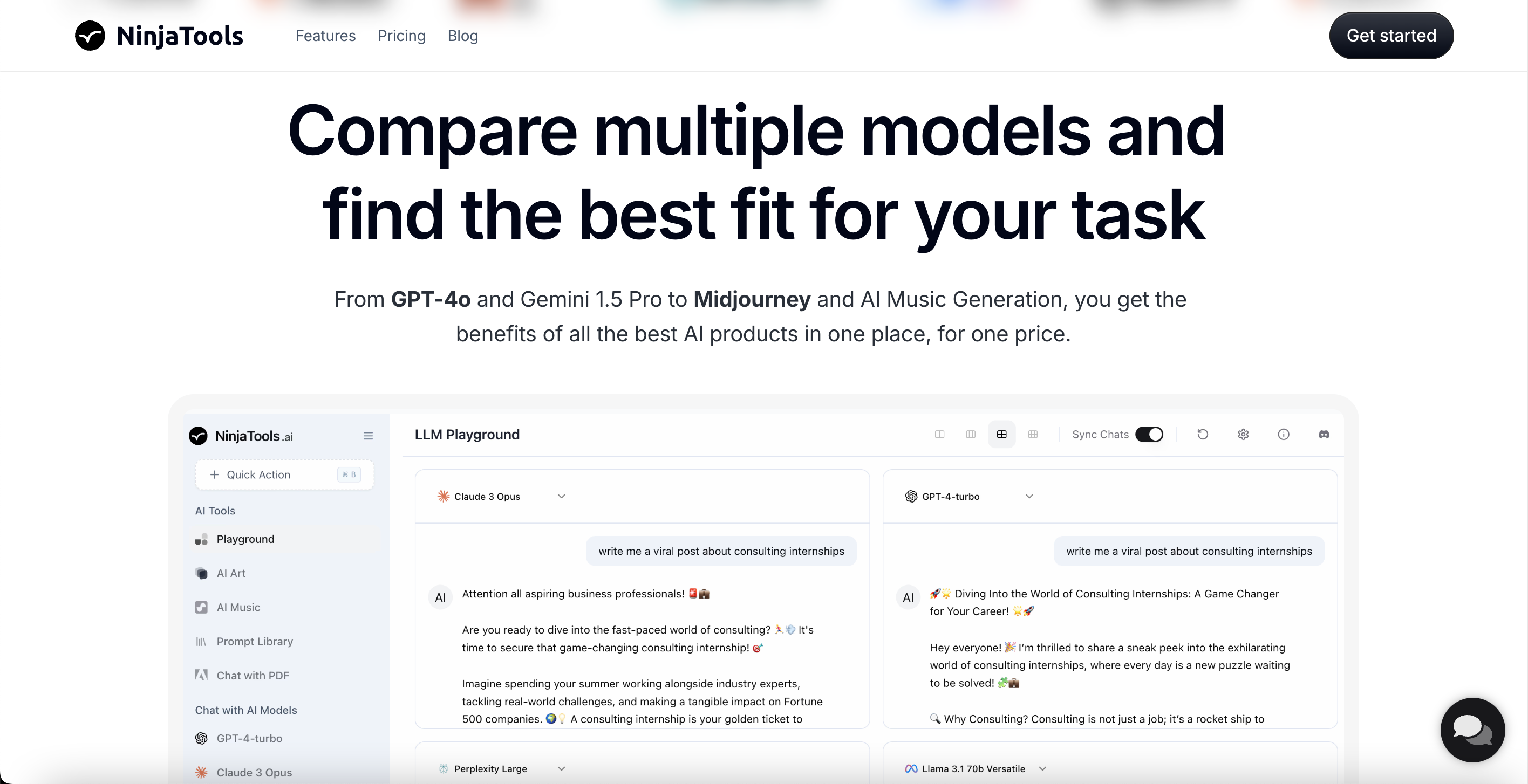 Ninjatools - All-in-One-KI für alle: Top-Tools, ein Preis. Medien 2