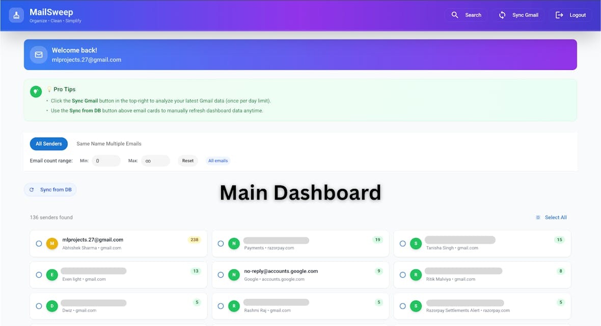 MailSweep gallery image