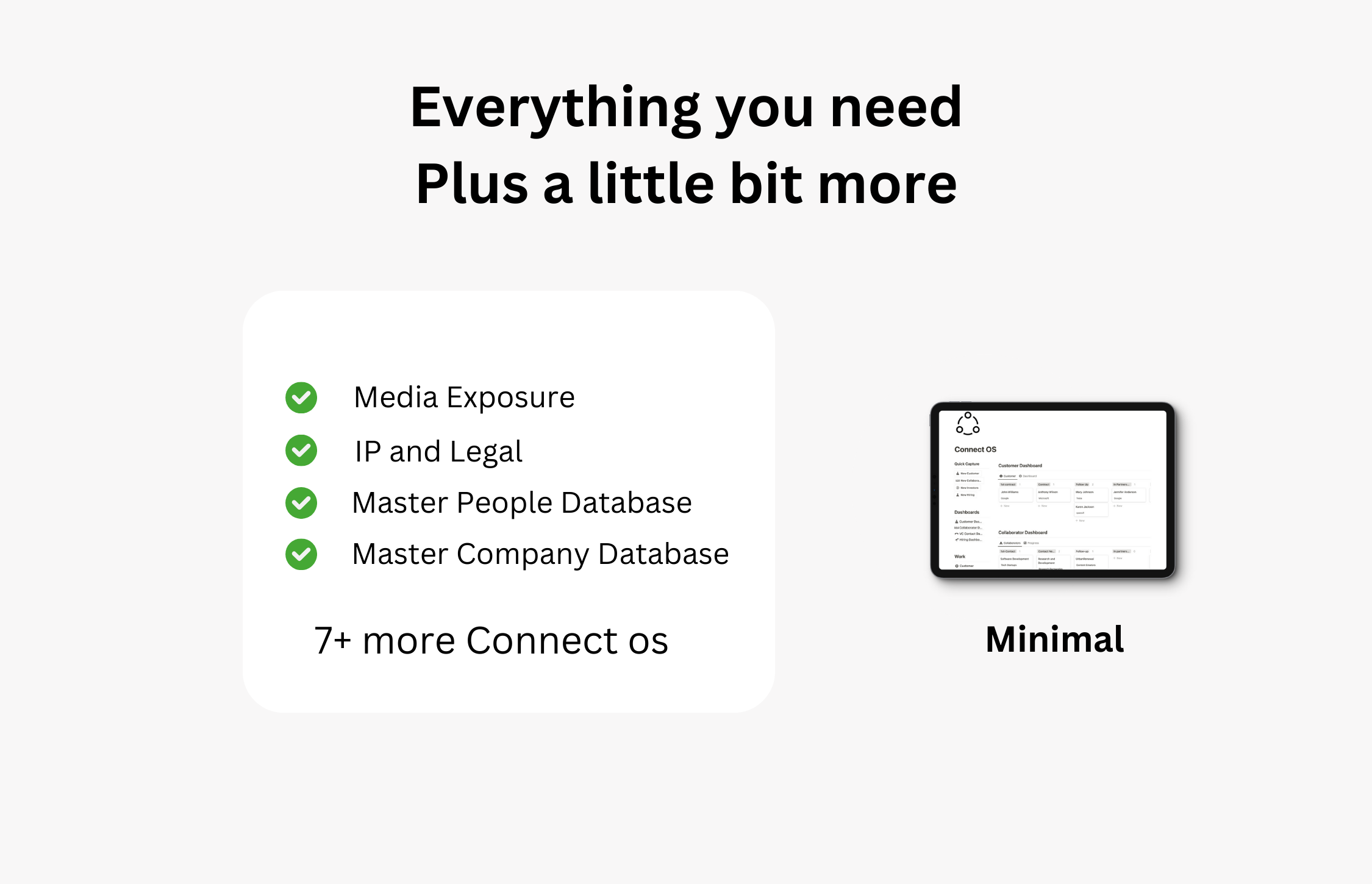 Connect OS: Lean Startup CRM media 4
