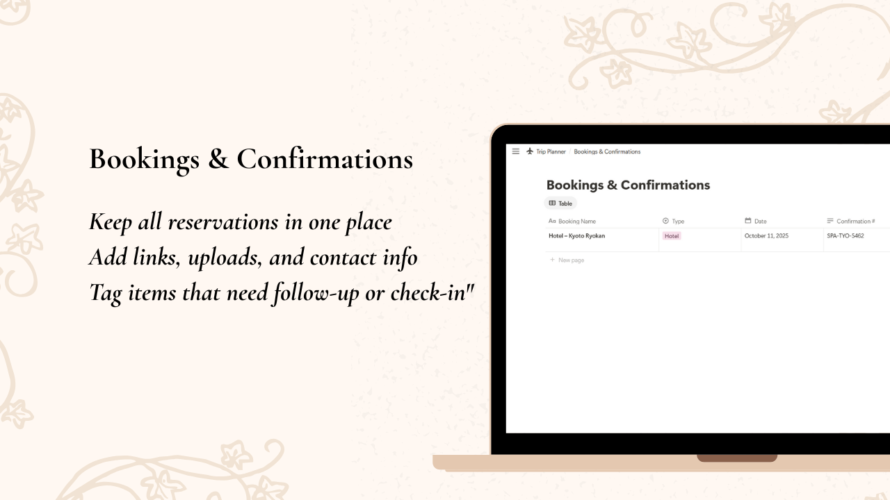 Travel Planner Notion Template gallery image