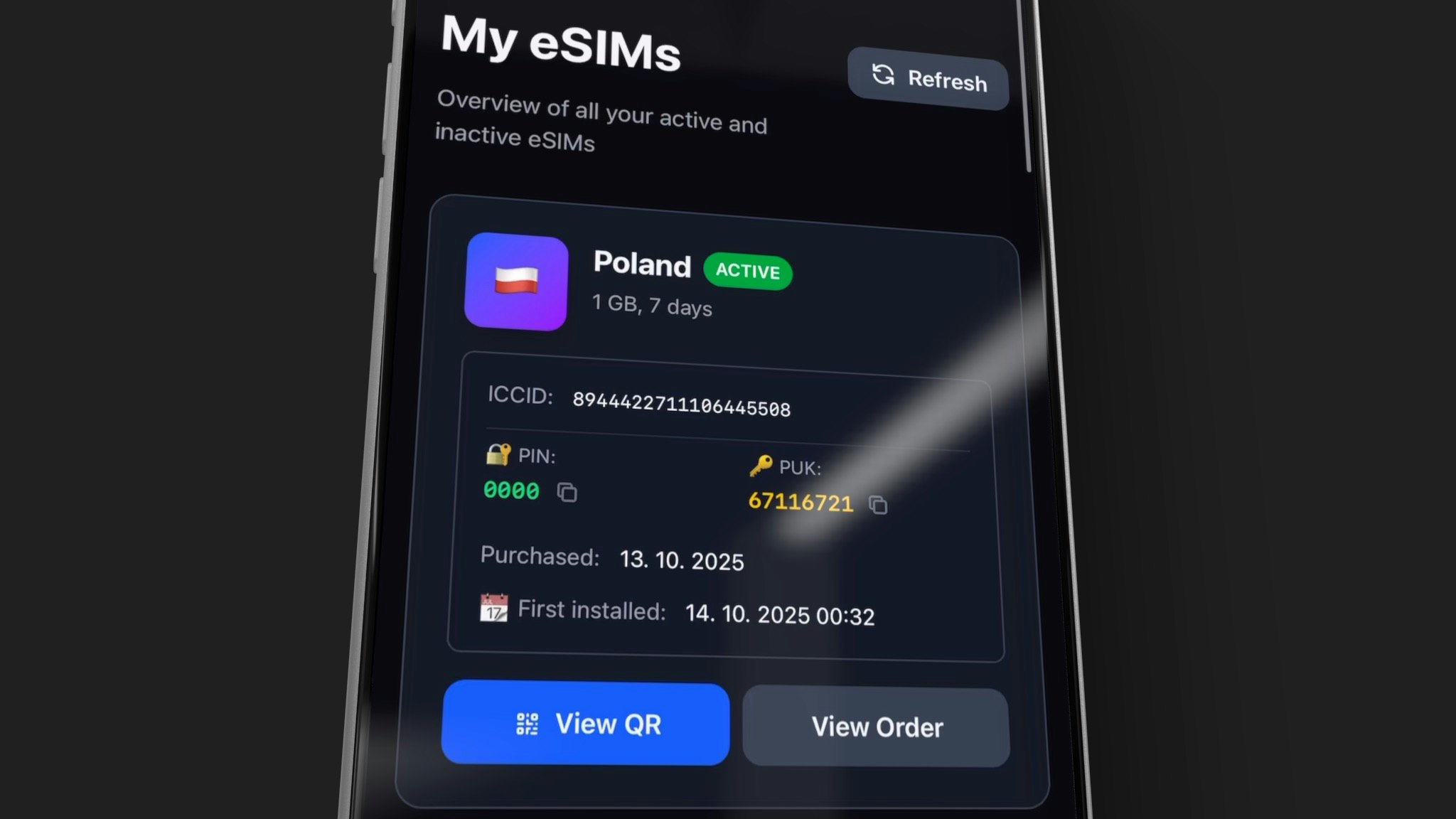 Simcardo - Screenshot 4 showing product features and functionality