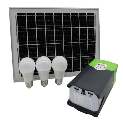 3 Lamp Portable Solar System - Main product screenshot demonstrating key features and user interface
