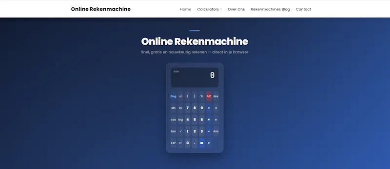 De Online Rekenmachine screenshot 1