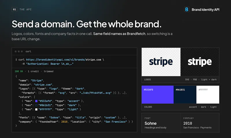 Brand Identity API screenshot 3