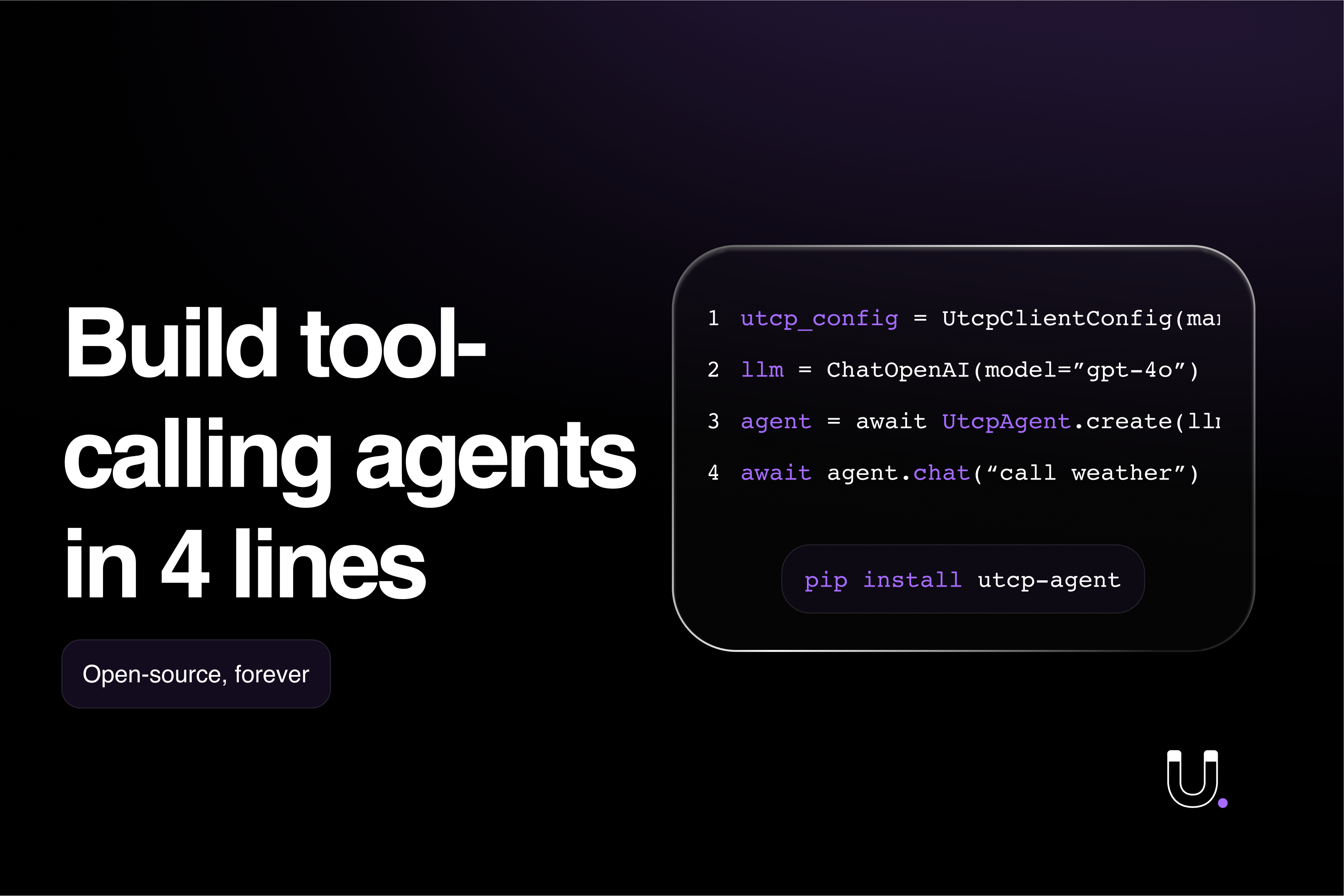 UTCP -agent - Bouw tool-calling agenten in 4 regels code media 2