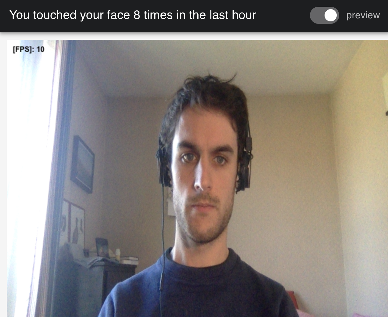 AI Face touching detector gallery image