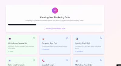 Full marketing suite in minutes gallery image