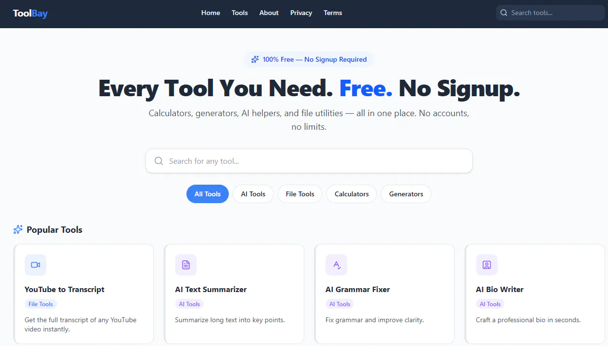 The tools you pay for, free here