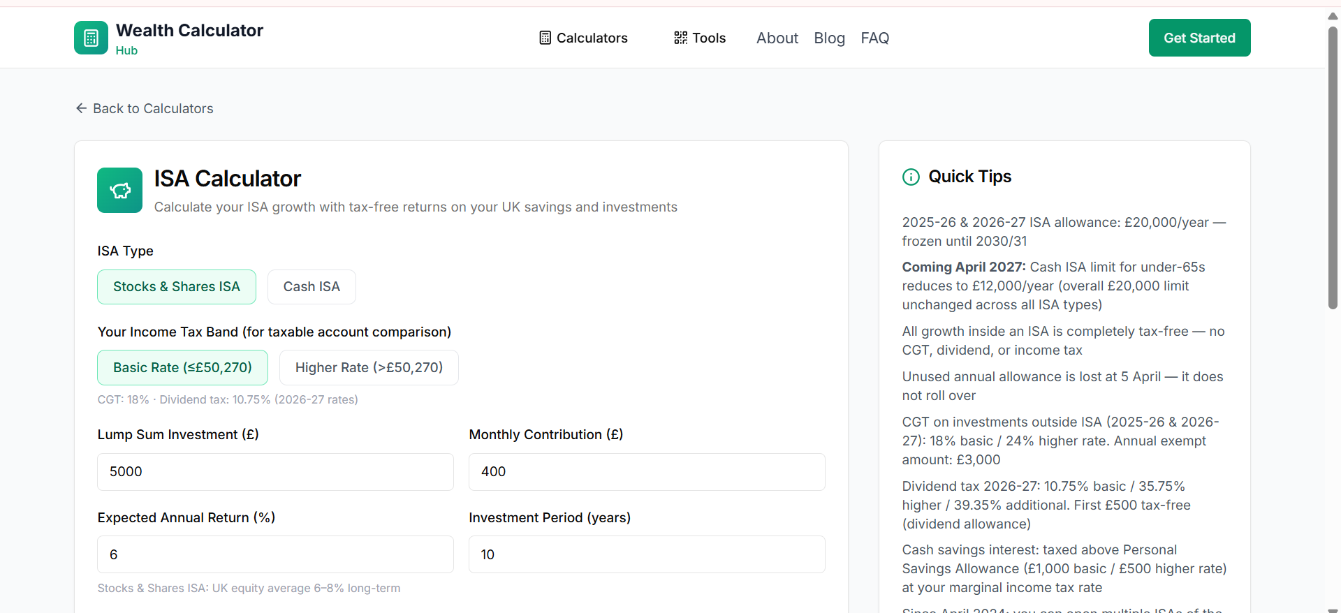 Wealth Calculator Hub gallery image