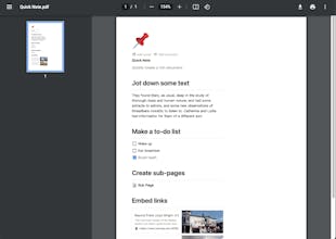 Notion to PDF gallery image