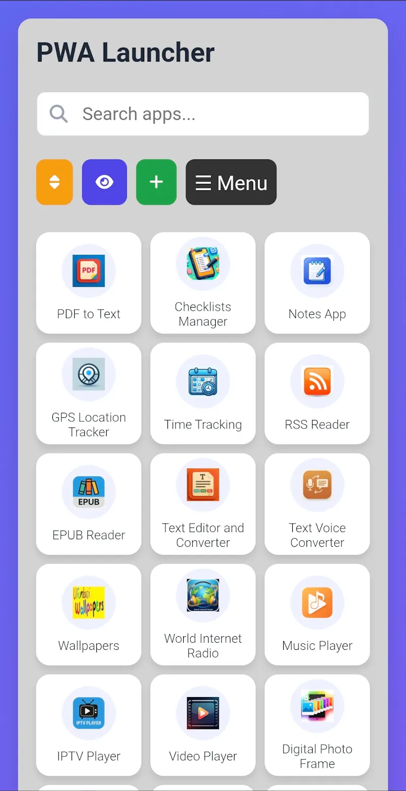 PWA Launcher Ufumbuzi screenshot 2
