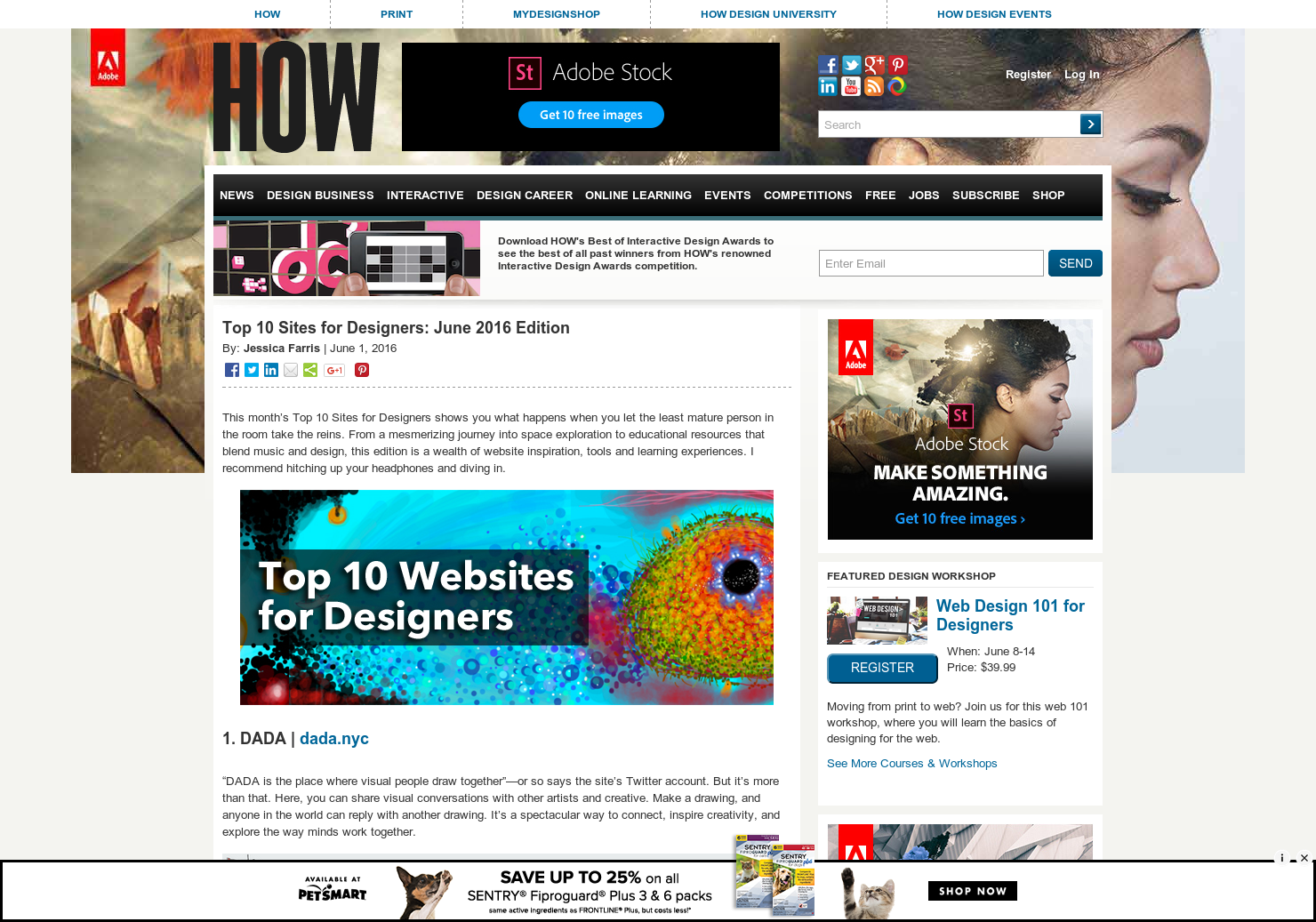 Top Ten Websites For Designers According To How Magazine
