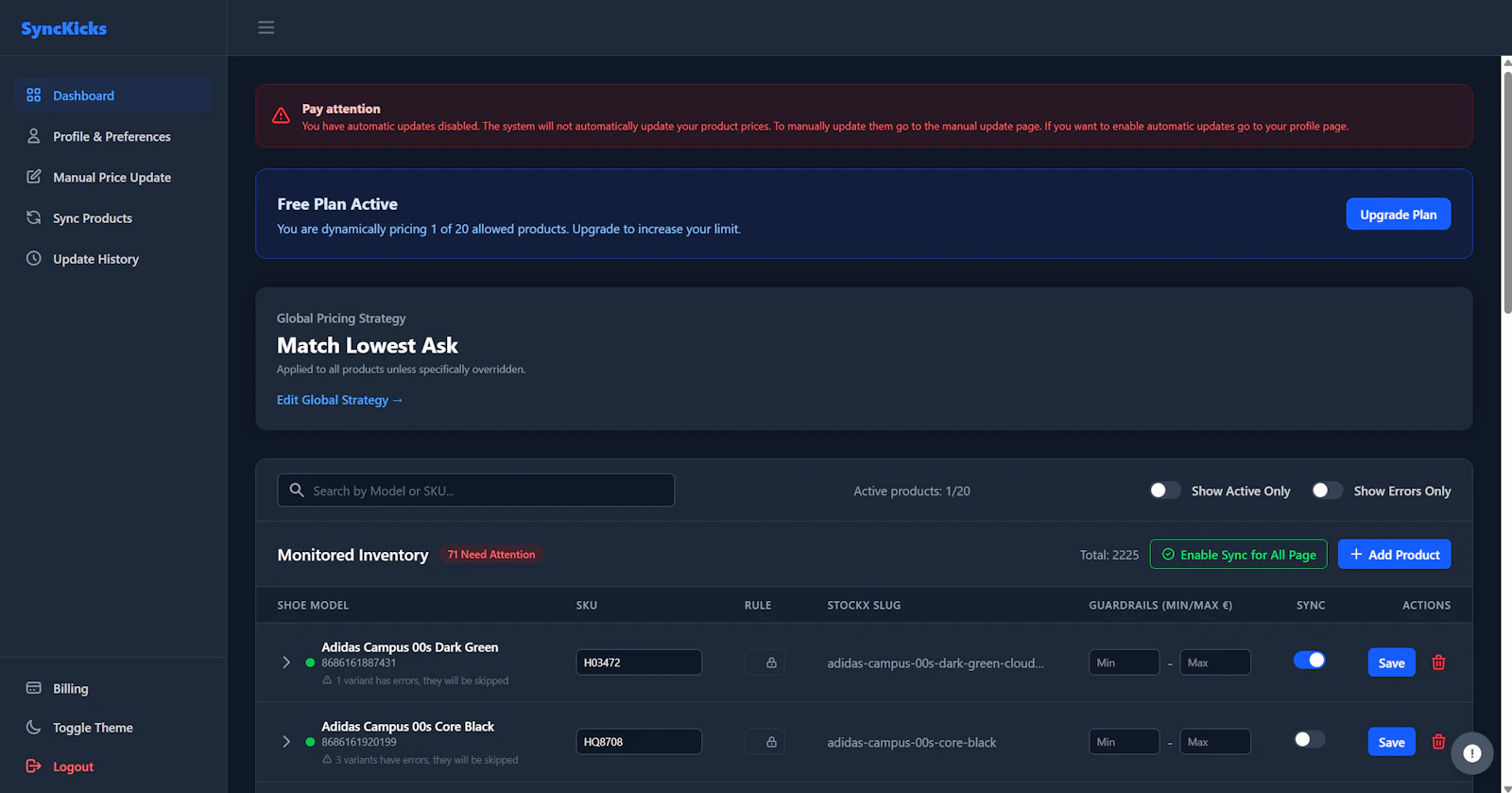 SyncKicks screenshot 1