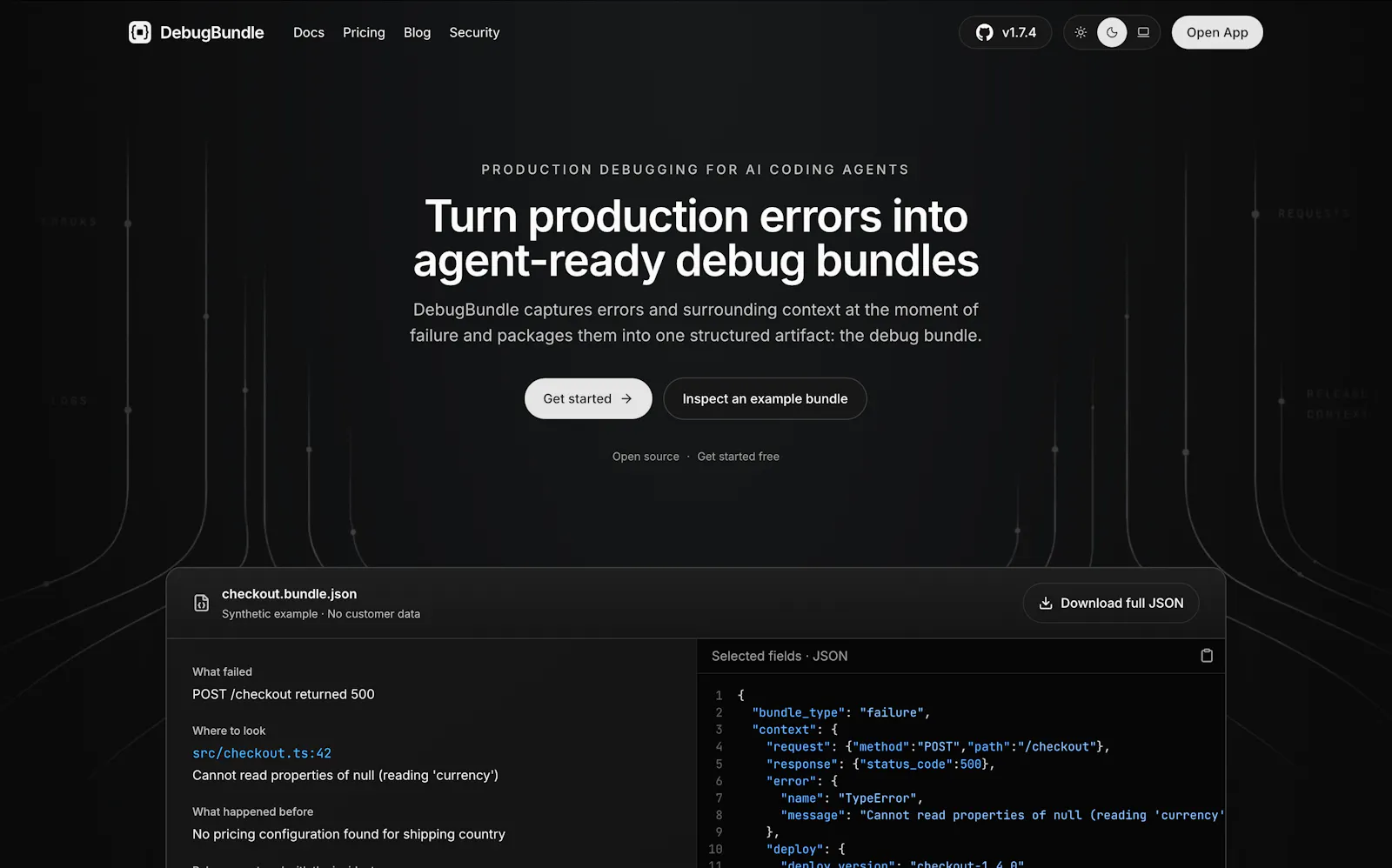 DebugBundle screenshot 1