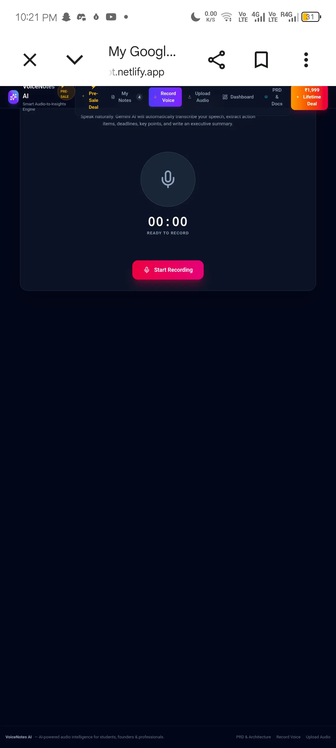 Voice note ai  gallery image