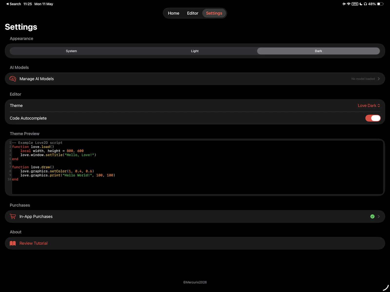 Love2D Launcher screenshot 2