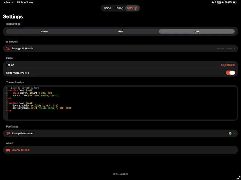 Love2D Launcher screenshot 2