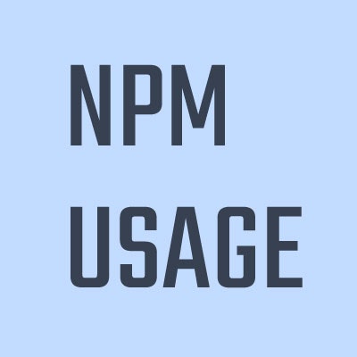 NPM使用情况