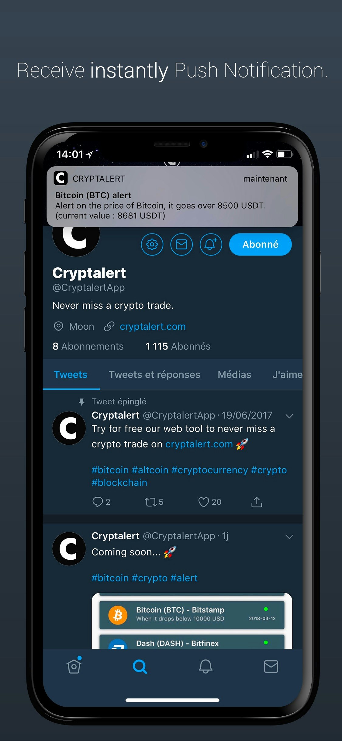 Cryptalert App gallery image
