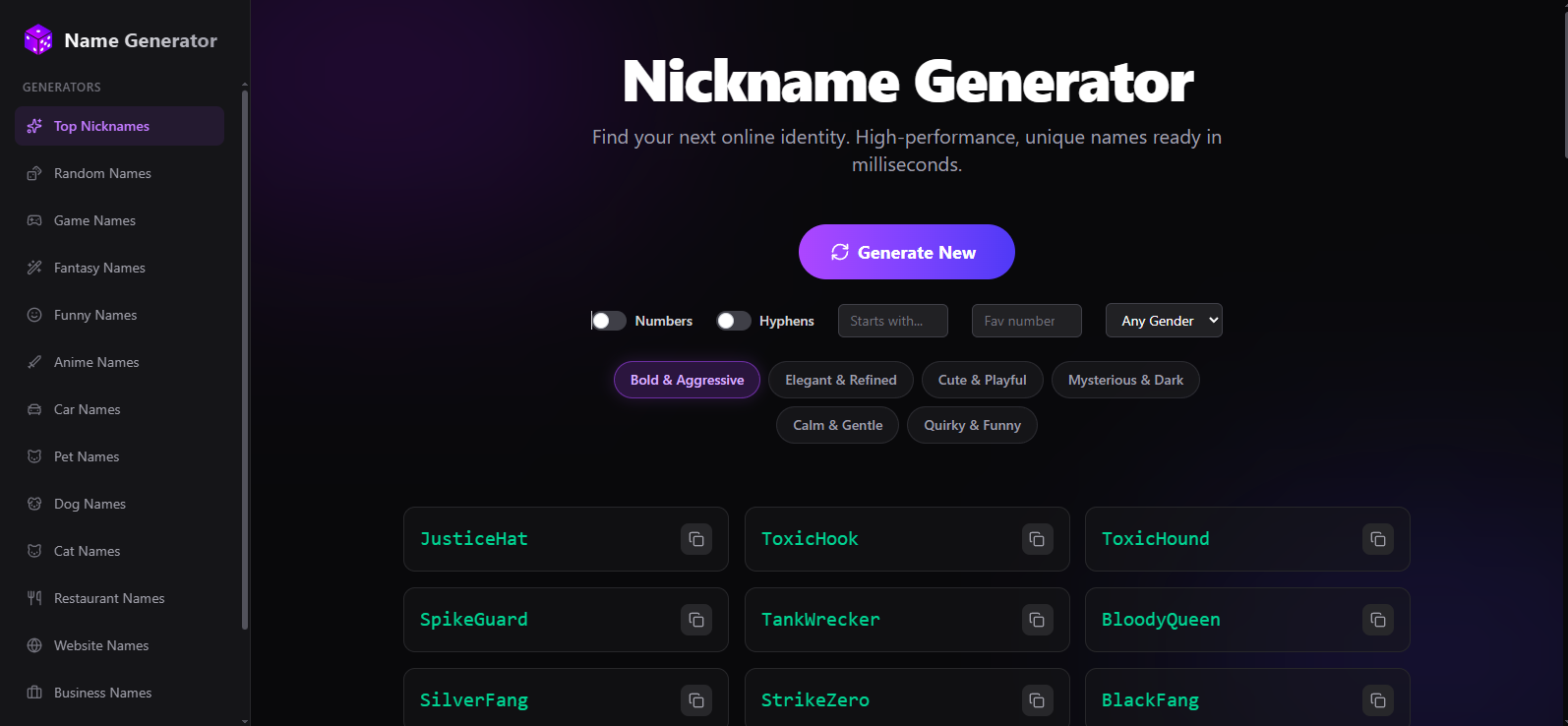 Name Generator gallery image