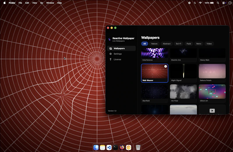 Reactive Wallpaper screenshot 4