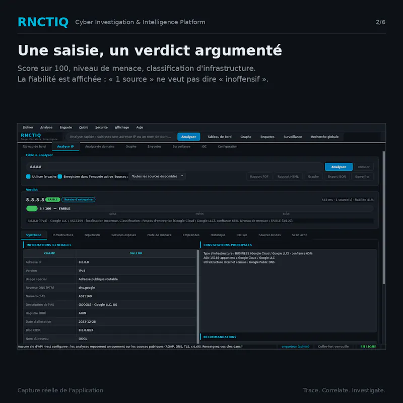 RNCTIQ -- Cyber Investigation  screenshot 3