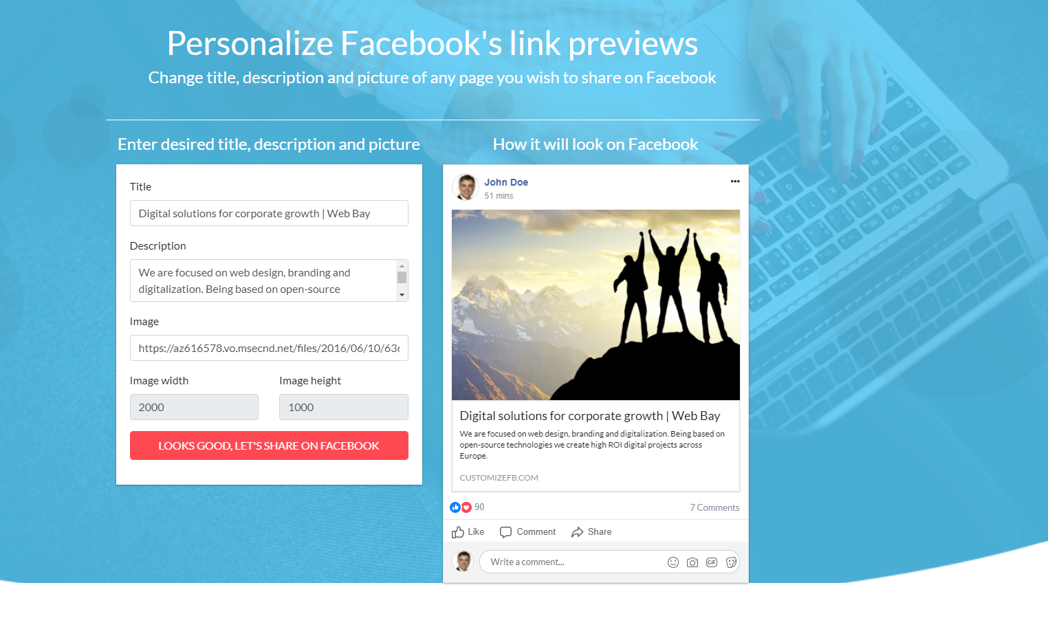 CustomizeFB.com gallery image