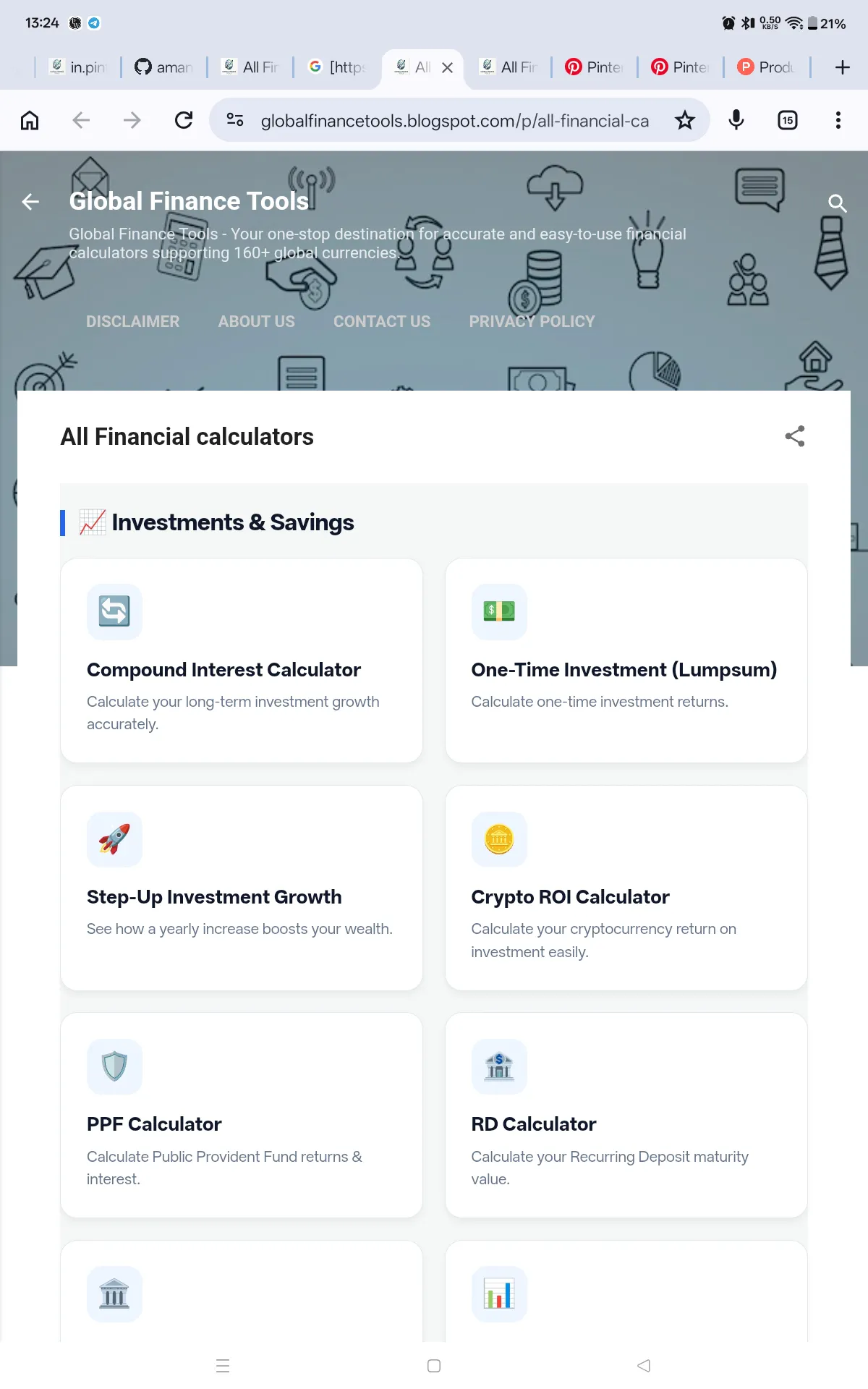 Global Finance Tools  gallery image