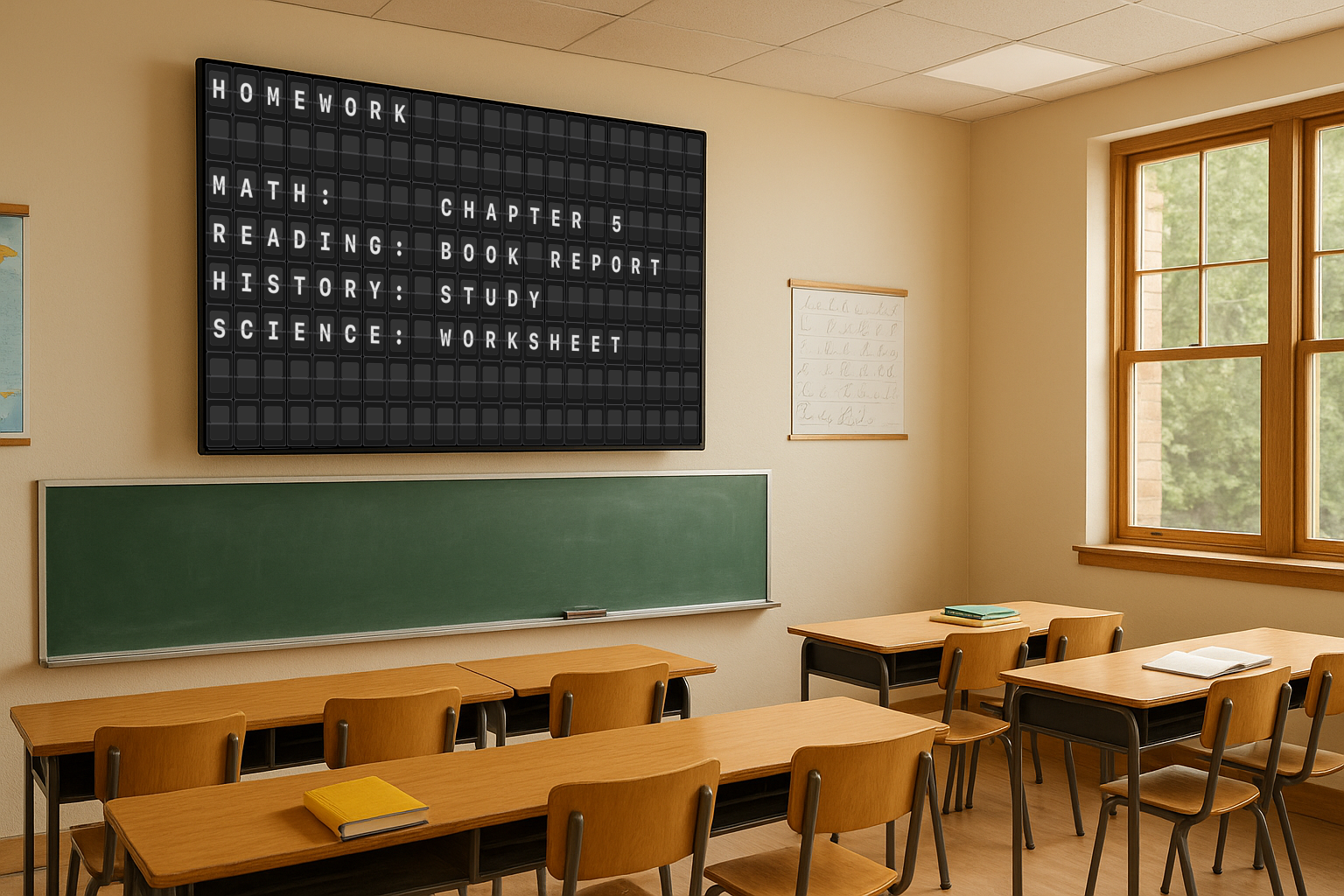 Split-Flap Message Board with themes gallery image