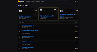 RaceList gallery image