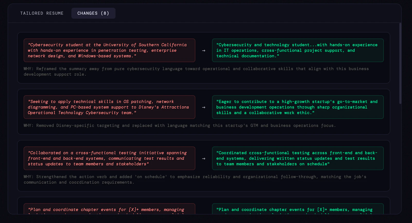 Resumatch screenshot 3