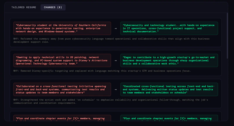 Resumatch screenshot 3
