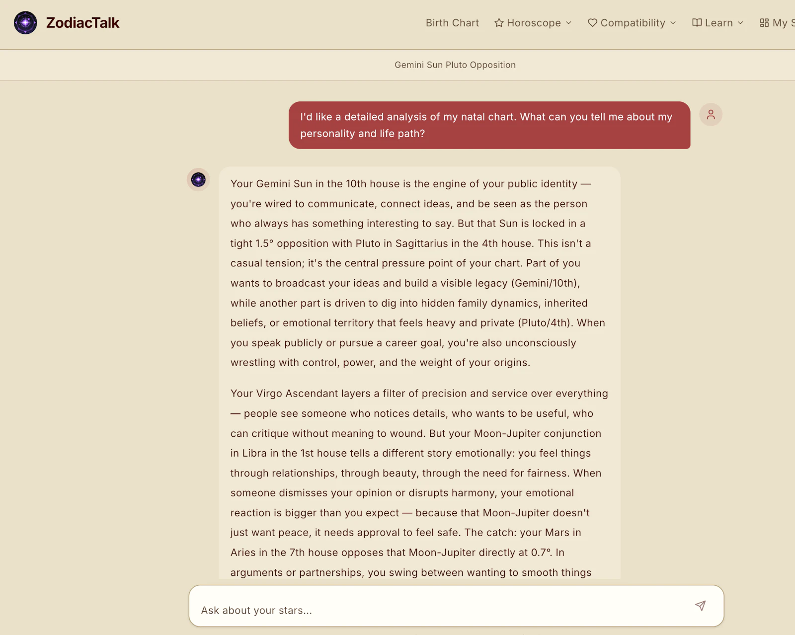 zodiactalk.app screenshot 2