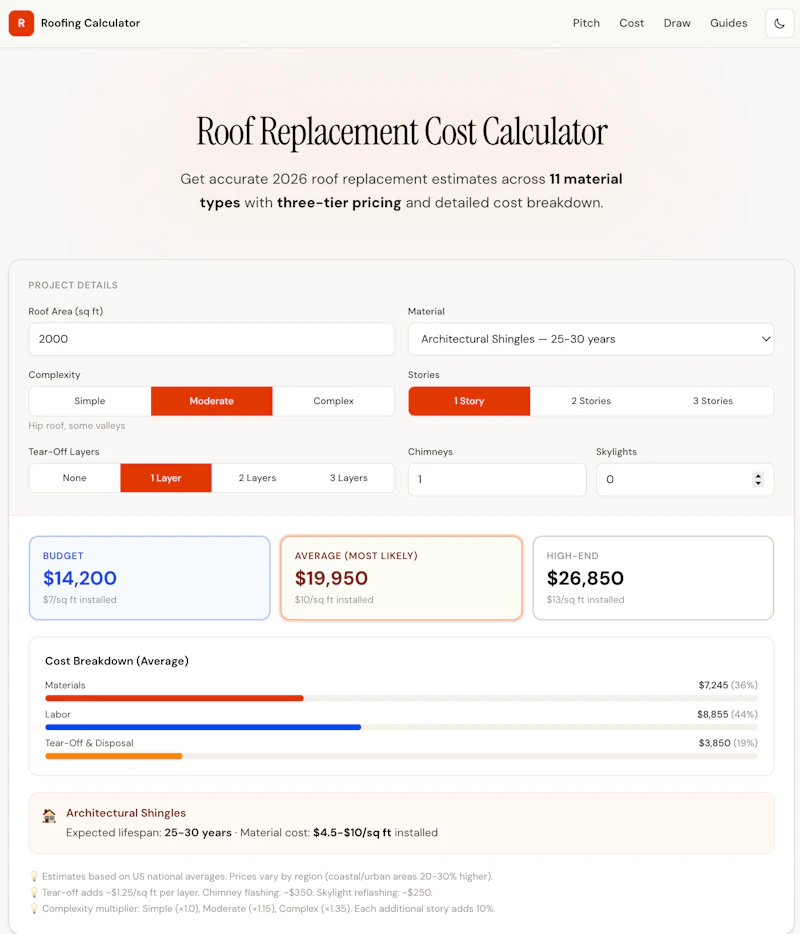Roofing Calculator screenshot 3