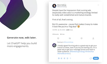 Social Comments GPT for Twitter gallery image