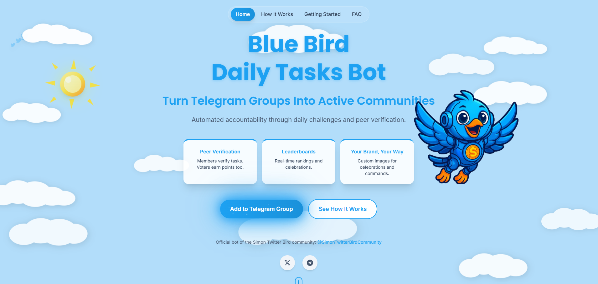 Blue Bird Daily Tasks Bot gallery image