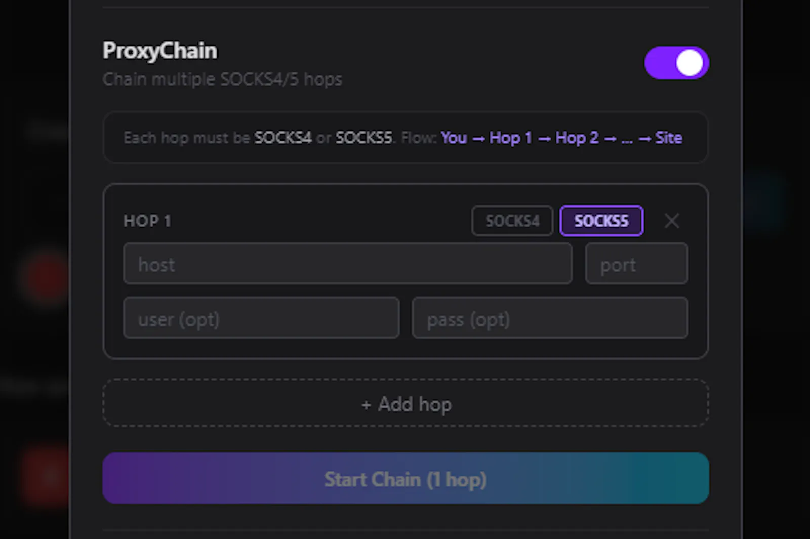 BlackSession Browser screenshot 4