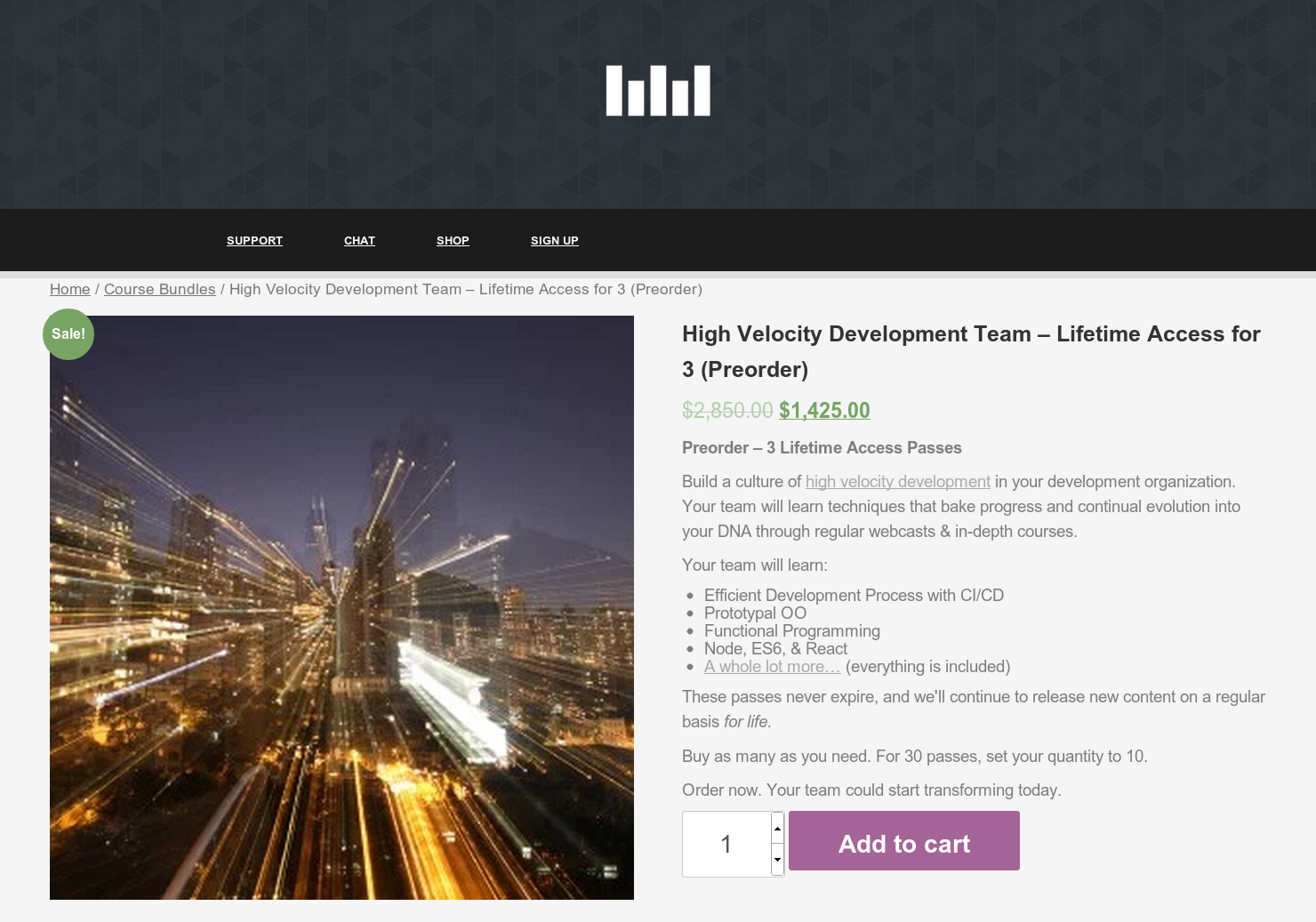 High Velocity Development Team – Lifetime Access for 3 (Preorder)