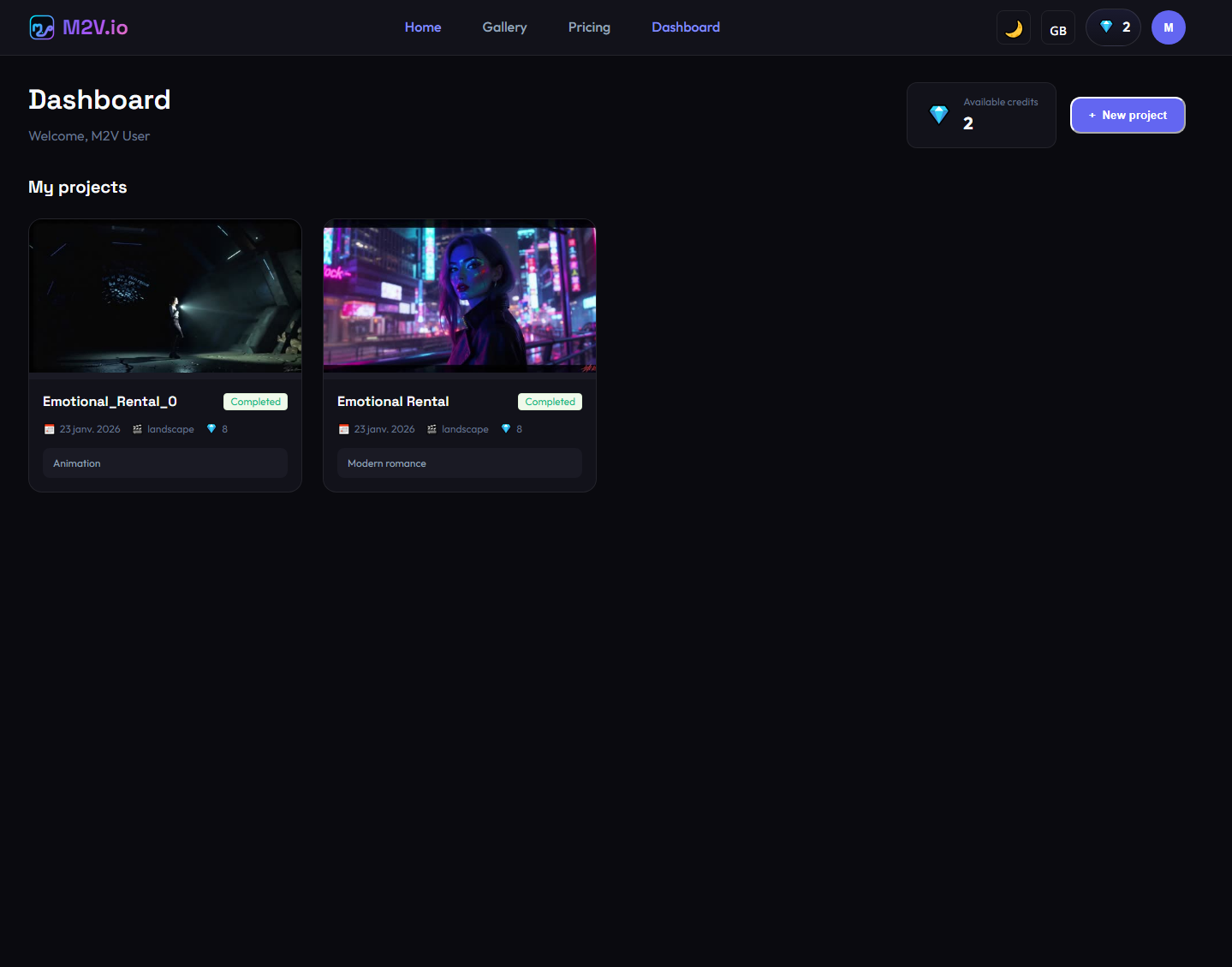 M2V.io - Screenshot 3 showing product features and functionality