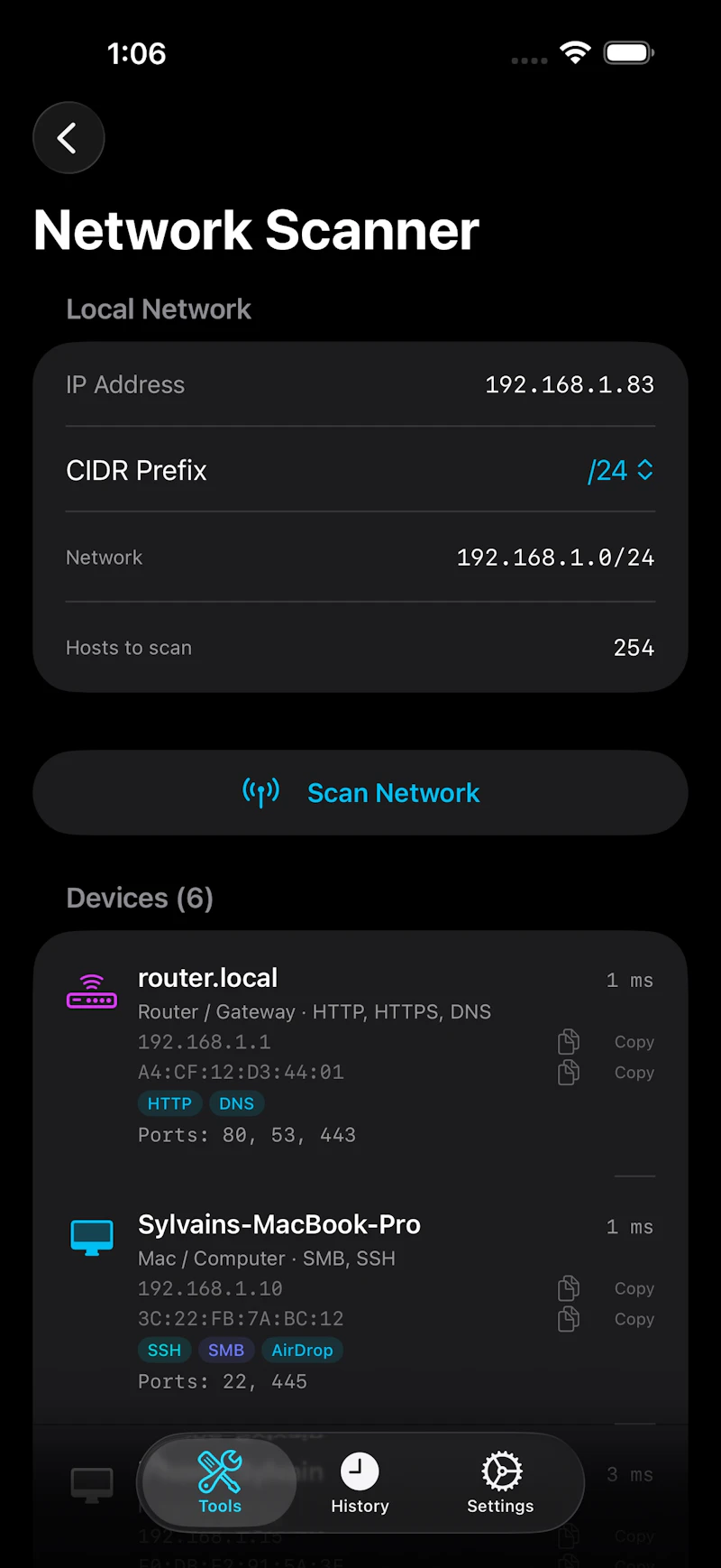 NetProbe screenshot 8