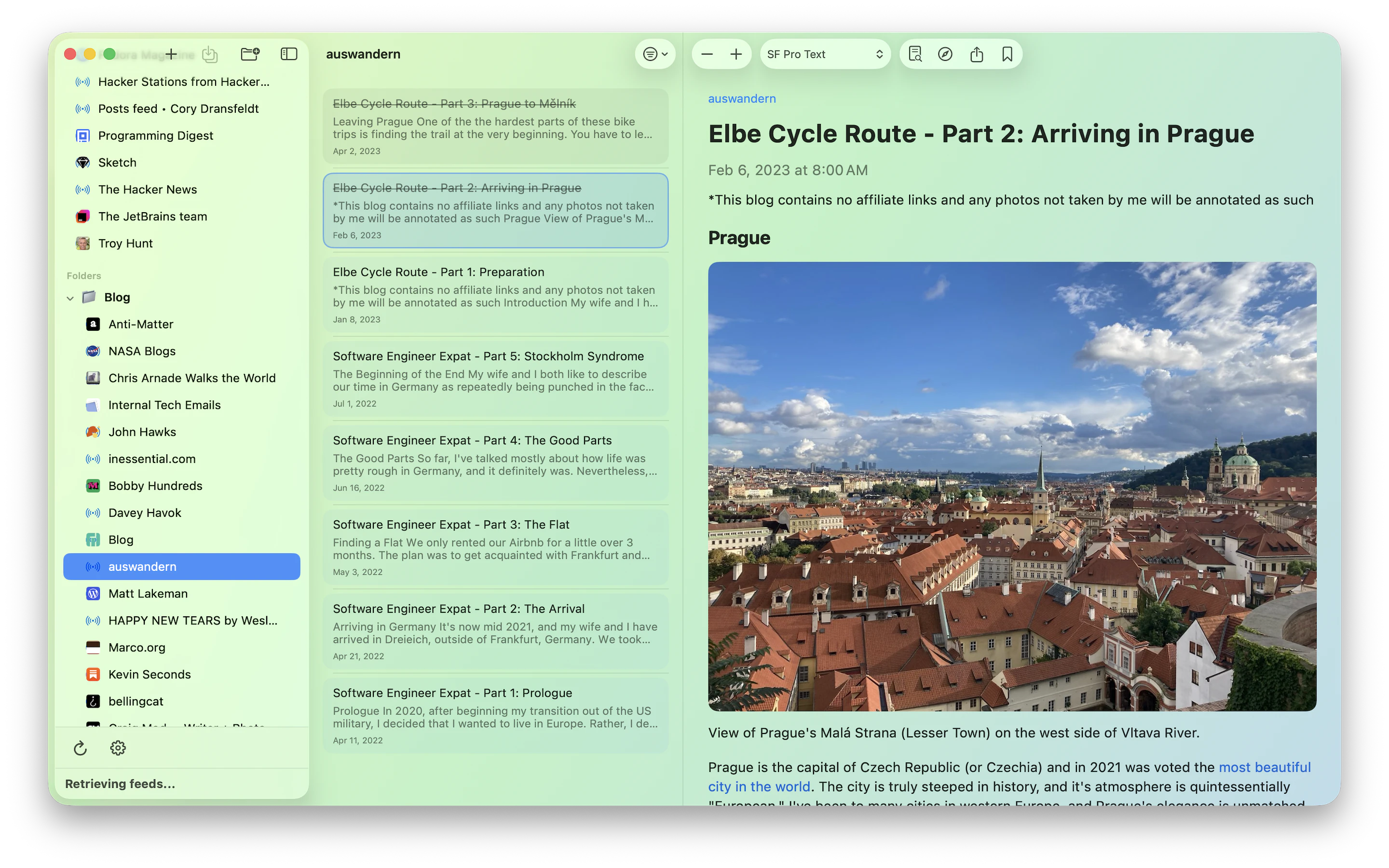 Ember Feed Alternative RSS Reader logo