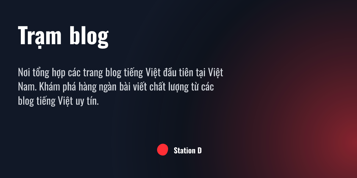 Station D - The first Vietnamese blog directory discover, exploreメディア1
