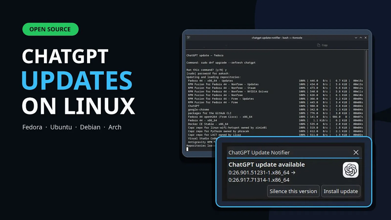 ChatGPT Update Notifier screenshot 1 (video preview)