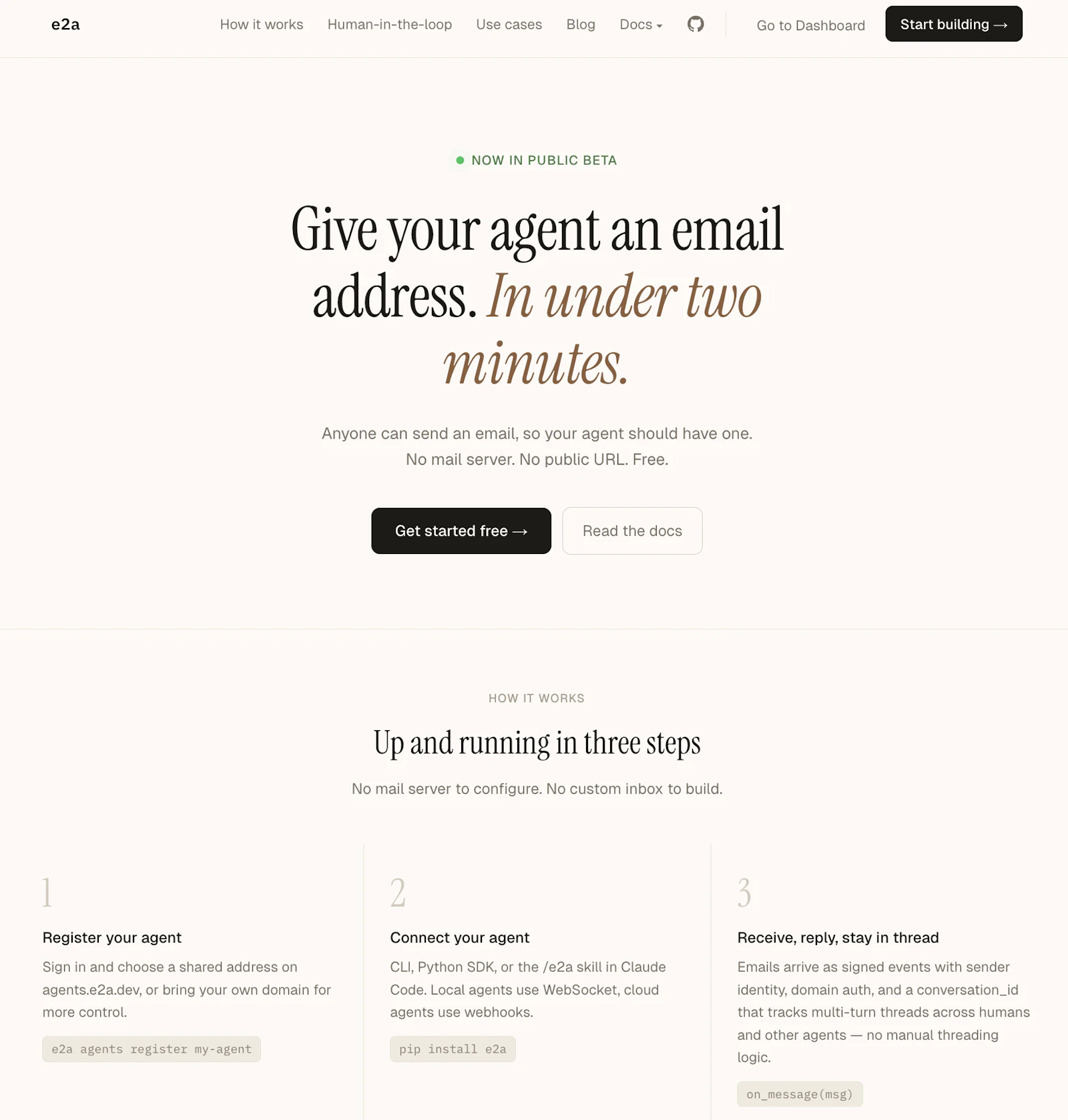 e2a – open-source email API for agents  screenshot 2