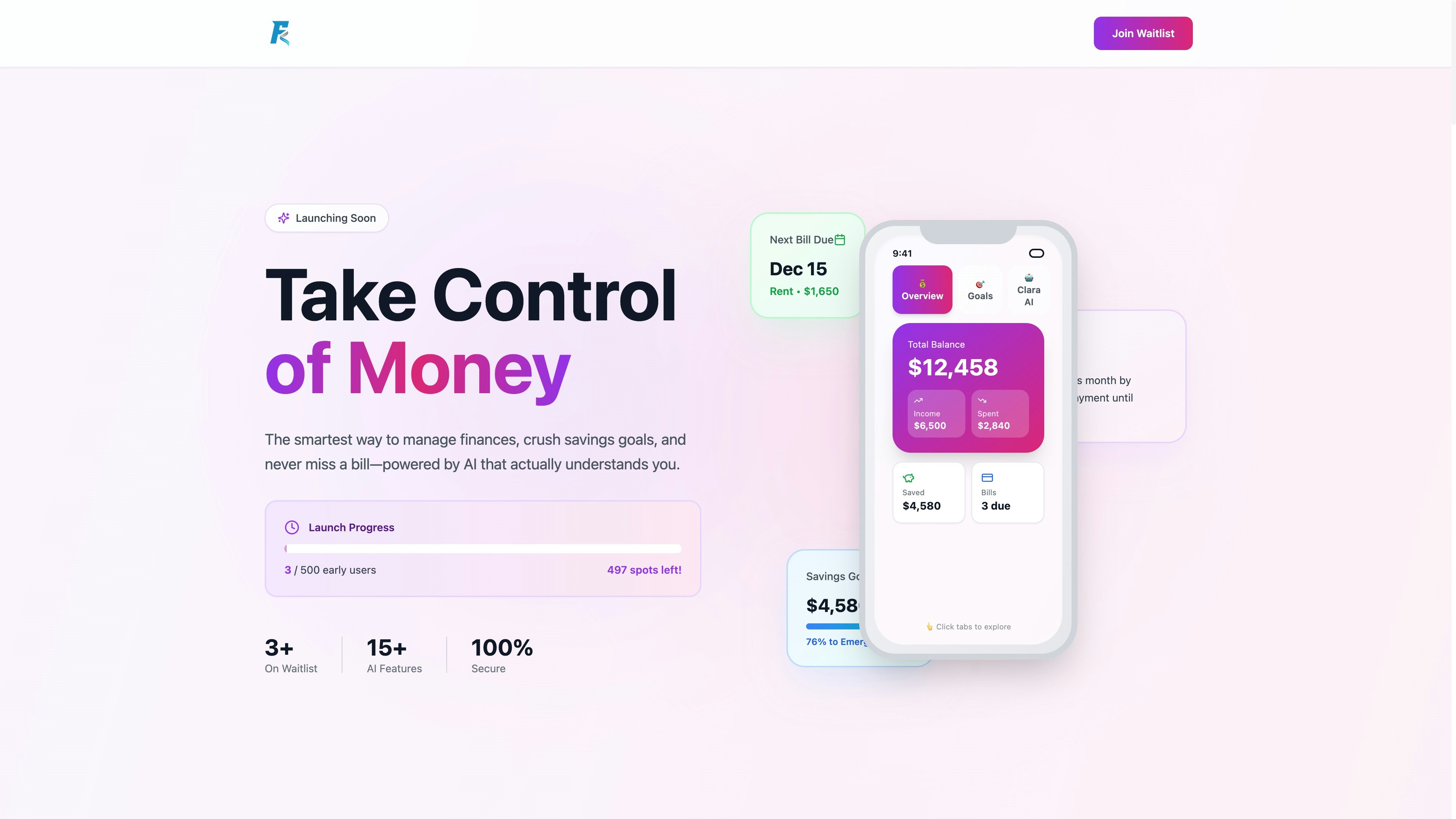 Fundly - Main product screenshot demonstrating key features and user interface
