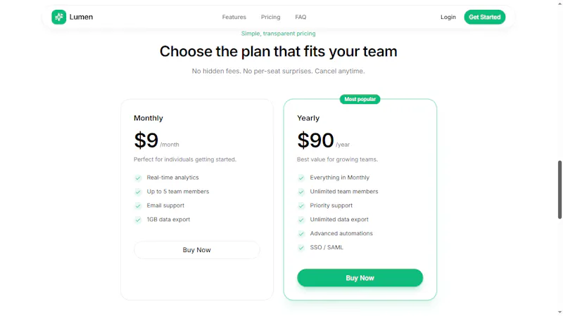Lumen SaaS Boilerplate screenshot 3