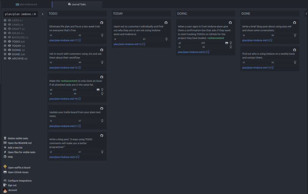 Getting more done with less — plain text notes and inside out todo lists gallery image