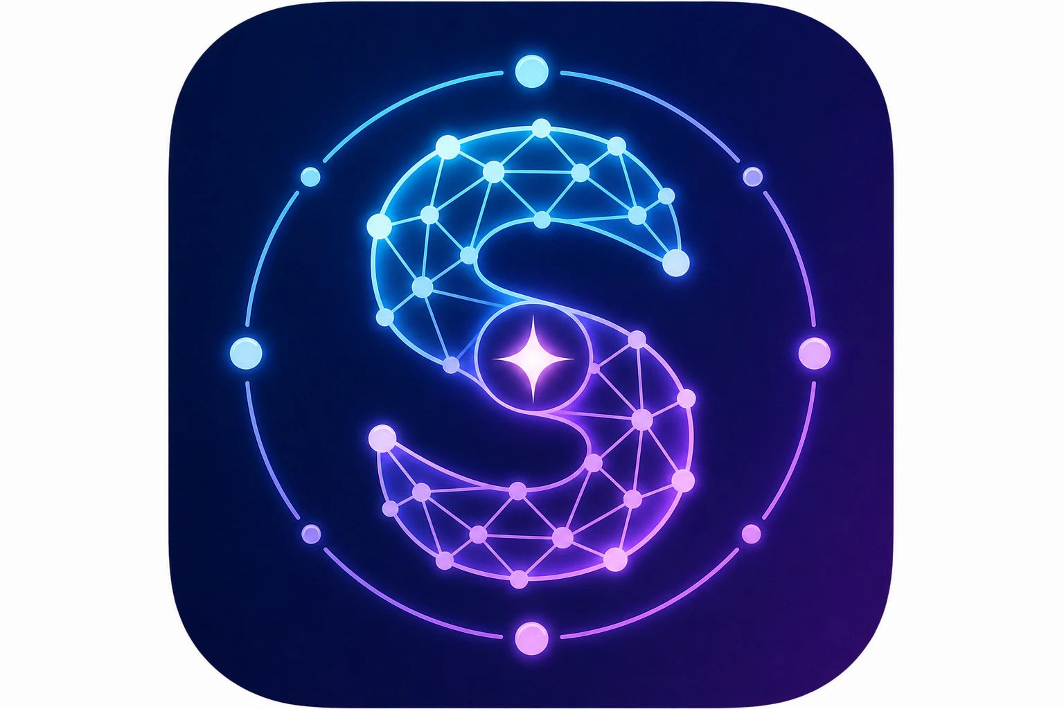 Self-becoming logo