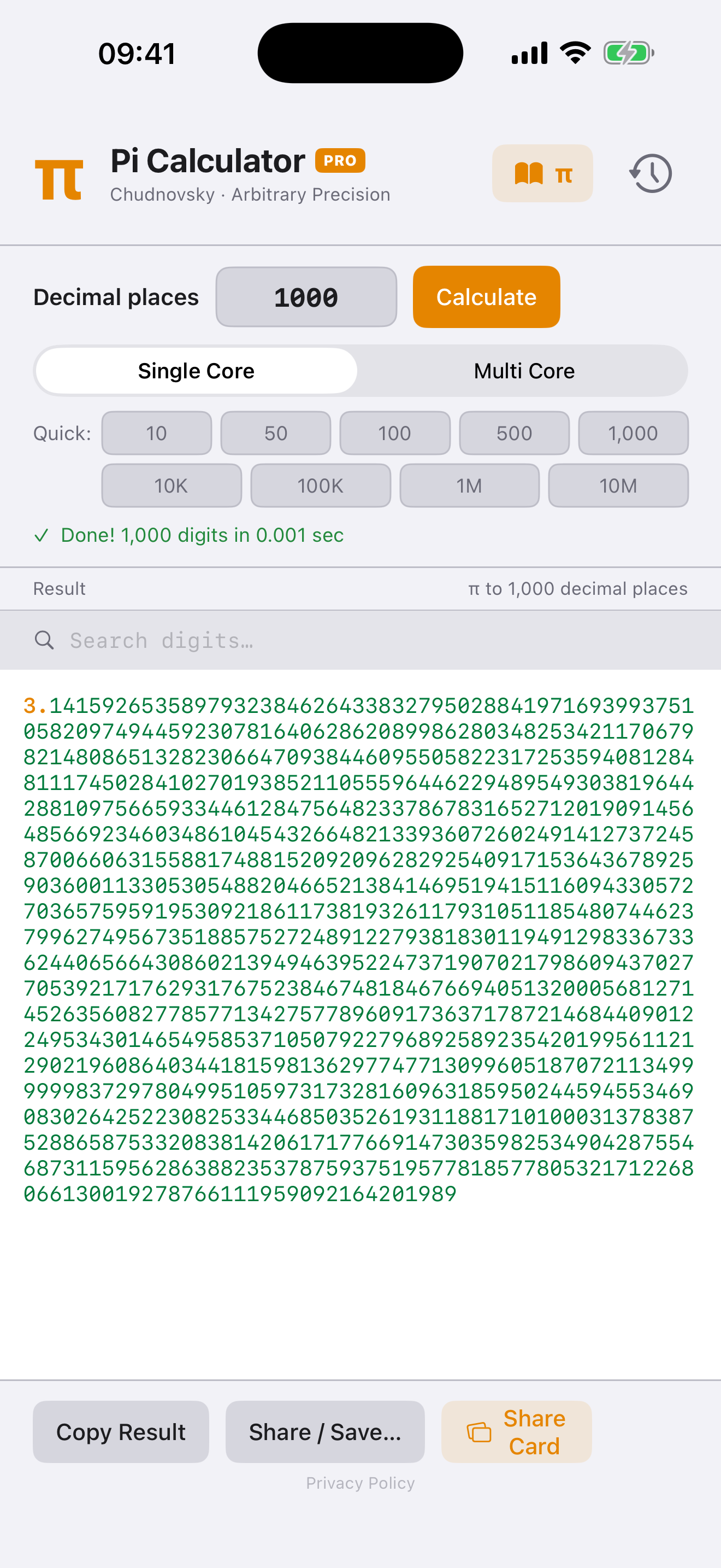 Pi Calculator: Benchmark Your Device gallery image