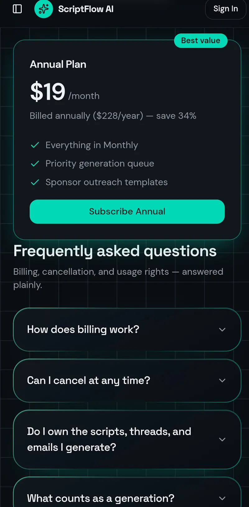 ScriptFlow AI  screenshot 3